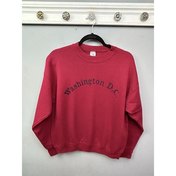 Vintage Washington DC Sweatshirt Mens Large Graphic Fruit‎ of the Loom Pullover - Picture 1 of 6